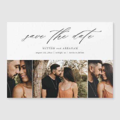 Simple Photo Save the Date Magnetic Card