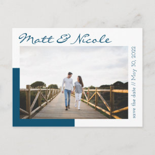 Simple Photo Save the Date Postcard