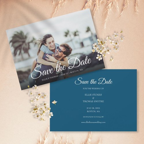 Simple Photo Save the Date Script Invitation