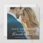 Simple Photo Save the Date Wedding Magnetic Invitation (Front)