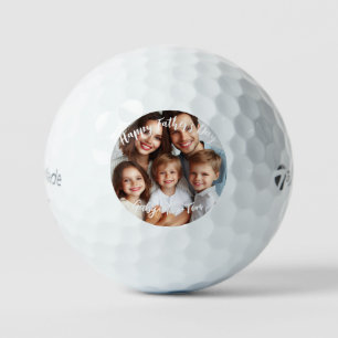 Simple Photo Script Spanish Custom Father's Day Golf Balls