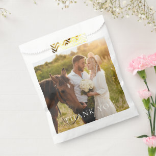 Simple Photo Thank You Favor Bag