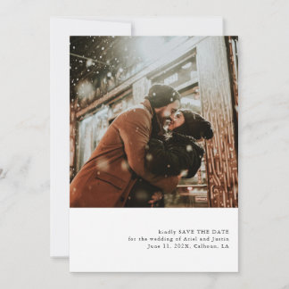 Simple Photo Theme Save the Date Announcement