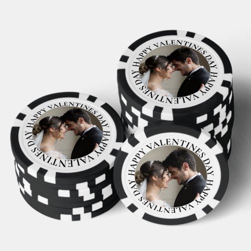 Simple Photo Valentines Day  Poker Chips