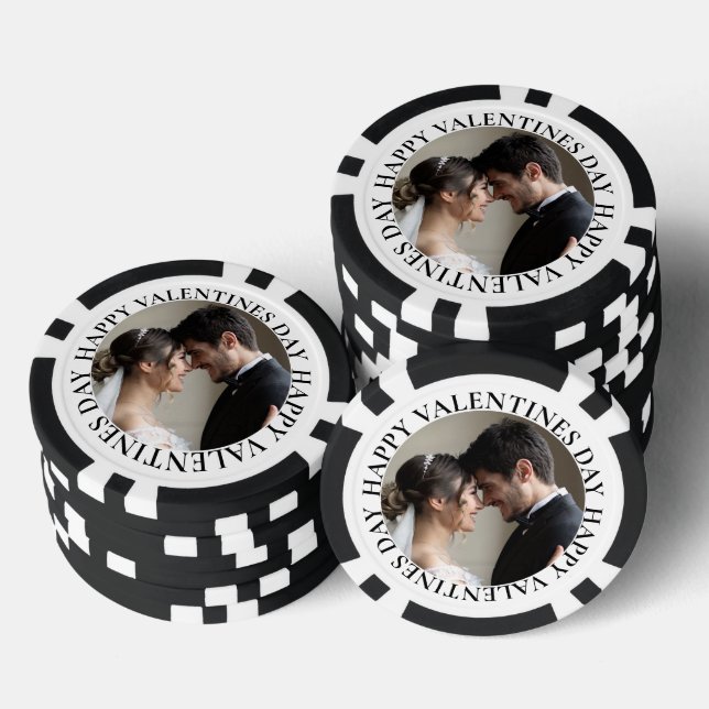 Simple Photo Valentine's Day  Poker Chips (Stack)
