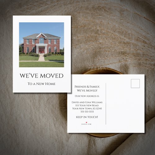 Simple Photo We Have Moved Moving   Announcement Postcard