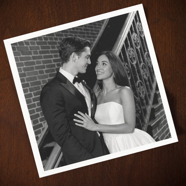 Simple Photo Wedding Napkins (Creator Uploaded)