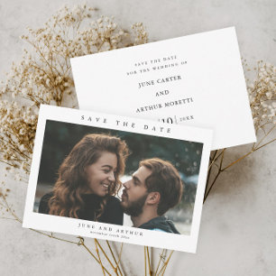 Simple Photo Wedding Save the Date Invitation