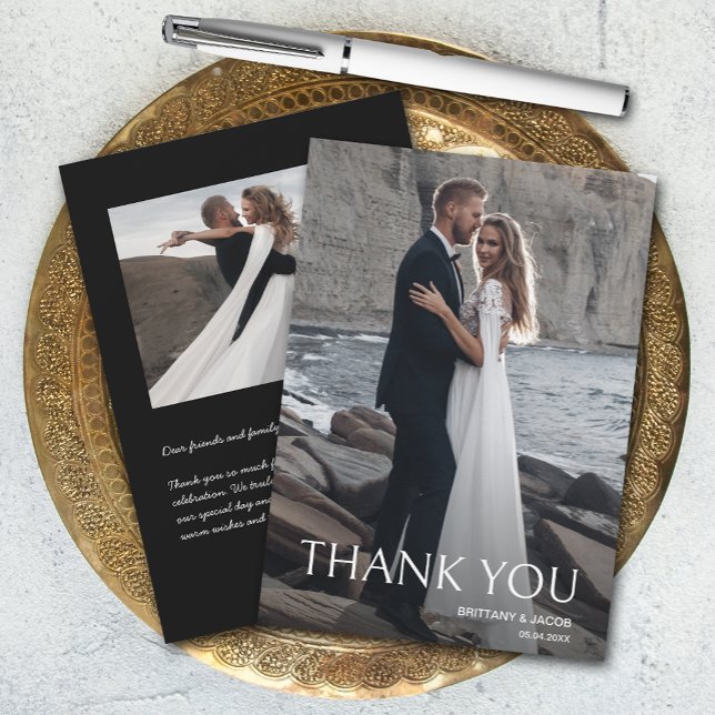 Simple Photo Wedding Thank You Card (Creator Uploaded)