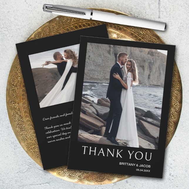 Simple Photo Wedding Thank You Card (Creator Uploaded)