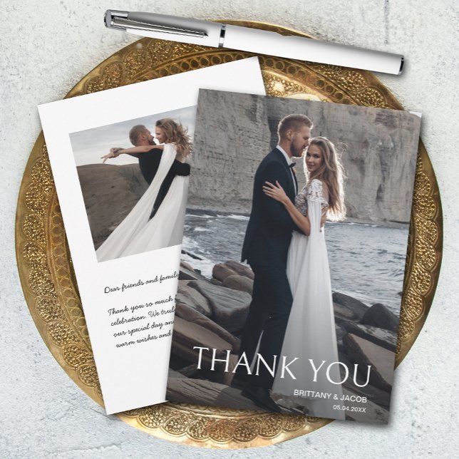 Simple Photo Wedding Thank You Card (Creator Uploaded)