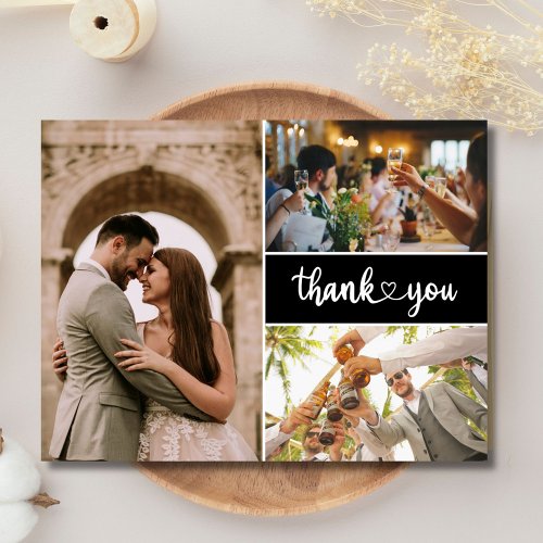 Simple Photo Wedding Thank You Invitation Postcard