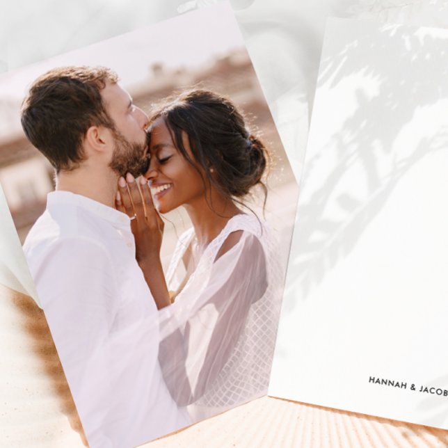 Simple Photo with Couples Names Wedding Invitation (Creator Uploaded)