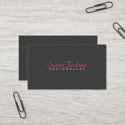 Simple Photographer Business Card