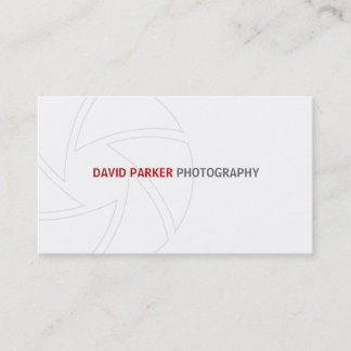 Simple Photographer Business Card