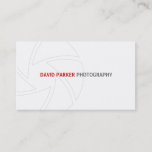 Simple Photographer Business Card at Zazzle