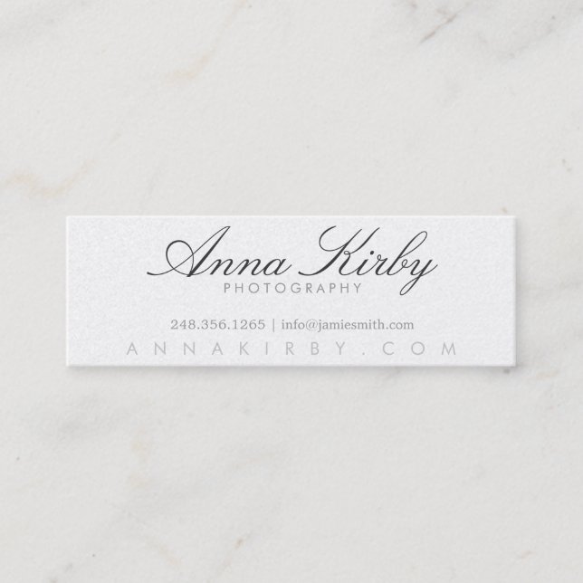 Simple Photography Business Card | Photography (Front)