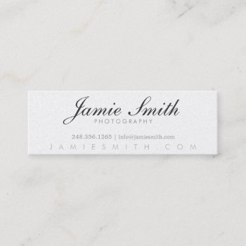 Simple Photography Business Card | Photography by Studio427 at Zazzle