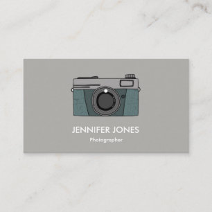 Simple Photography Camera Business Cards