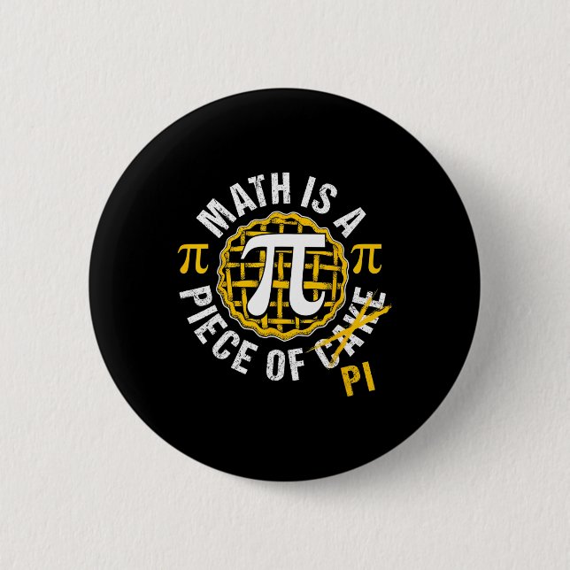 Simple Pi Symbol Shirt National Pi Day Gift  Button (Front)