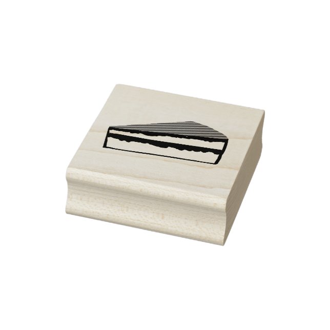 Simple Piece of Cake Rubber Stamp (Stamp)