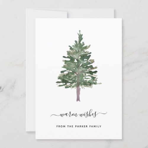 Simple Pine Holiday Card