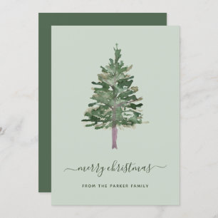 Simple Pine Holiday Card