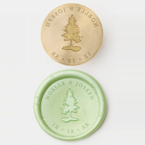 Simple Pine Tree Wedding Wax Seal Stamp