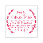 Simple Pine Wreath Christmas Name & Return Address