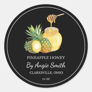 Simple Pineapple Infused Honey Label