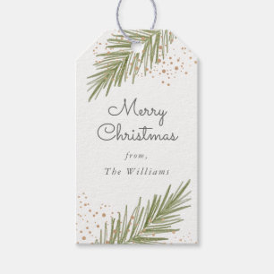 Simple Pines, Christmas Gift Tag