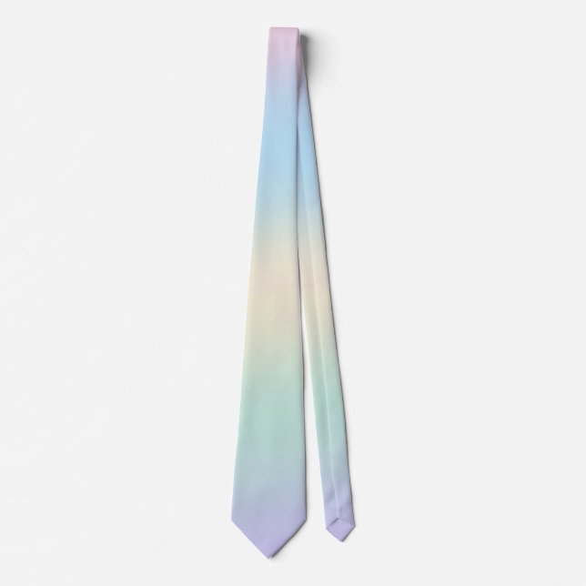 Simple pink and green neck tie (Front)
