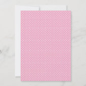 Simple Pink Baby Shower Invitation (Back)