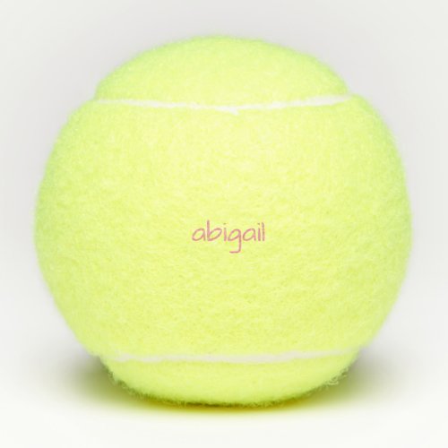 Simple Pink Custom Name Penn Tennis Balls