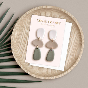 Simple Pink Earring Display Card