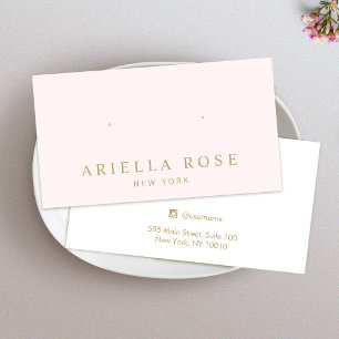 Simple Pink Earring Jewelry Display Card