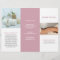 Simple Pink Elegant Spa Trifold Brochure