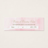 Simple Pink Gold Watercolor Appointment Reminder (Front)