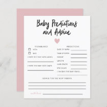 Simple Pink Heart Baby Predictions & Advice