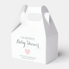 Simple Pink Heart Cute Baby Shower