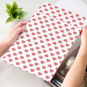 Simple Pink Hearts Minimalist Envelope Mailers