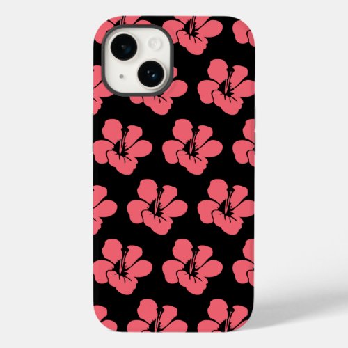 Simple Pink Hibiscus  Case_Mate iPhone 14 Case