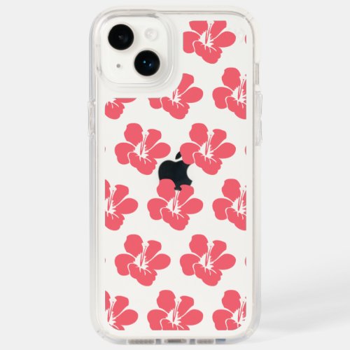 Simple Pink Hibiscus  Speck iPhone 14 Plus Case