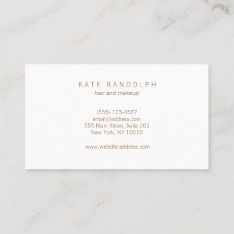 Simple Pink Lavender Ombre Esthetician Business Card | Zazzle