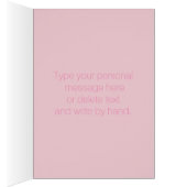 Simple Pink & Lime Green Geometric Birthday Card (Inside (Right))