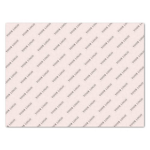Simple Pink Minimal Custom Business Logo Tissue Paper