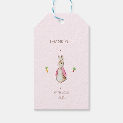 Simple Pink Peter the Rabbit Gift Tags