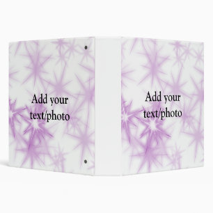 Simple pink purple glitter sparkle add name text t 3 ring binder