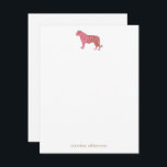 Simple Pink Tiger Art Personalized Stationery Note Card<br><div class="desc">Simple Pink Tiger Art Personalized Stationery Note Card</div>