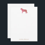 Simple Pink Tiger Art Personalized Stationery Note Card<br><div class="desc">Simple Pink Tiger Art Personalized Stationery Note Card</div>